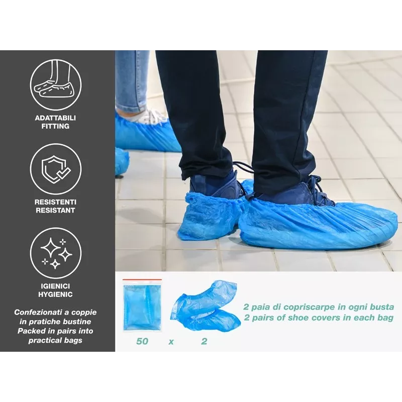 Beper C206UTI006 copriscarpe, 100 pz., impermeabili