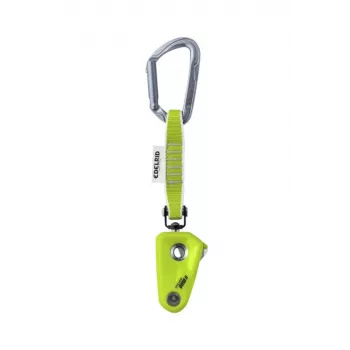 Dispositivo di arrampicata in acciaio Edelrid OHM verde, diametro corda 8,9 mm, 450 g