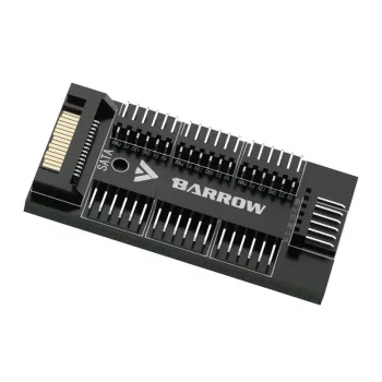 Ventola di raffreddamento Barrow Fan Barrow DK401-7 RGB Hub 120mm, hub RGB incluso, dimensione 120 mm