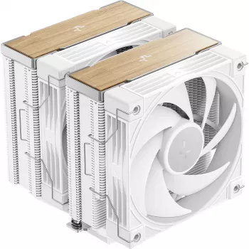 Dissipatore ad aria per processore DeepCool AK620 G2 WH, ventola da 120 mm, supporta LGA1700/1200/115x e AM4/AM5, bianco