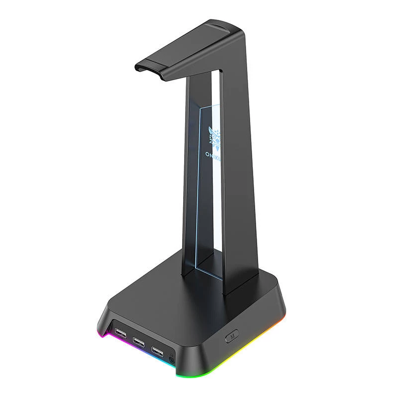 Supporto per cuffie Onikuma ST-2 — regolabile in altezza, design robusto nero