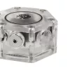 Indicatore di flusso BitsPower Hexagon Flow Indicator-RGB BP-HFI-RGB — illuminazione RGB, design esagonale