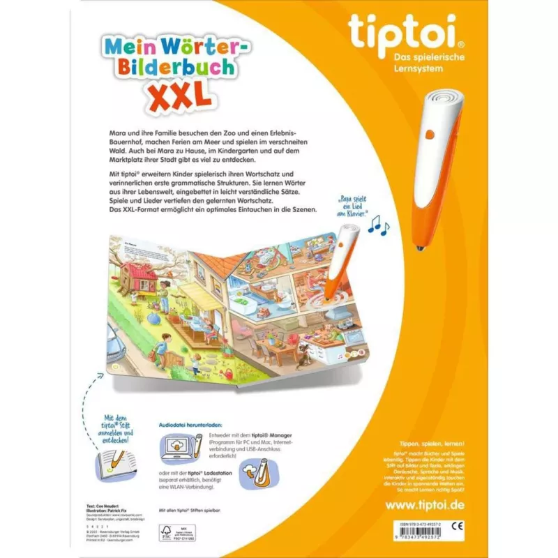 tiptoi Mein Wörterbilderbuch XXL, libro didattico