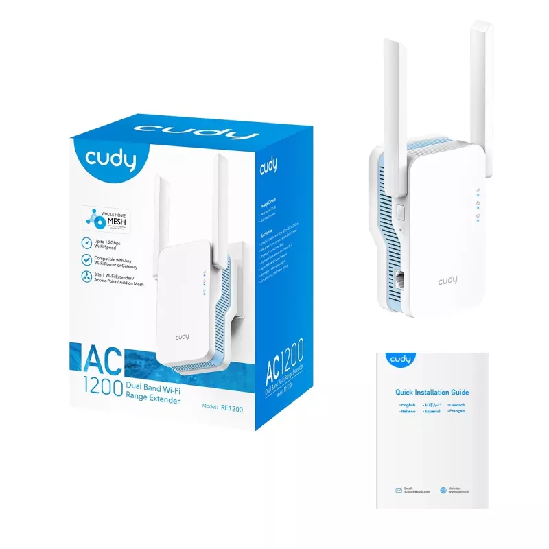 Ripetitore di segnale Wi-Fi Cudy RE1200