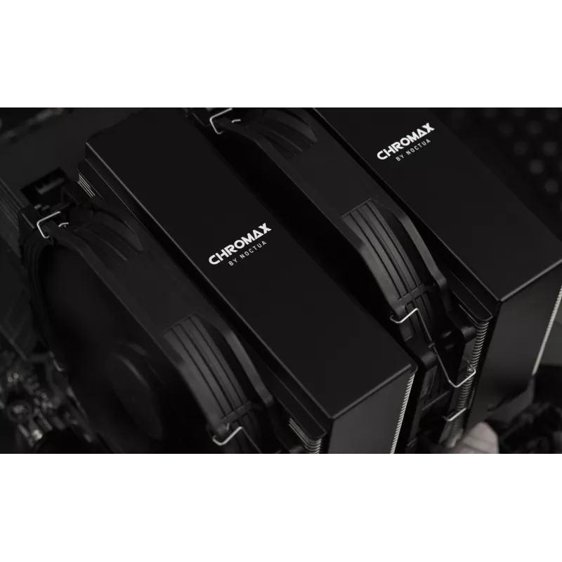 Kit di montaggio Noctua NA-HC4 chromax.Nero — accessorio in alluminio per dissipatore CPU, nero