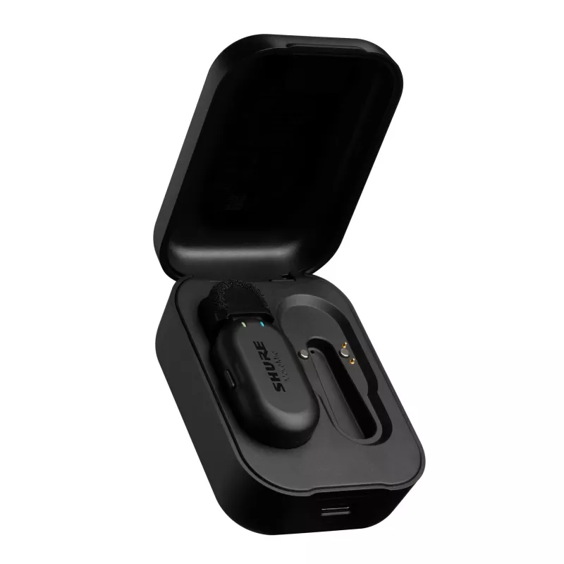 Shure MV-ONE-Z6 - Microfono lavalier wireless MoveMic MV-LaV con custodia di ricarica