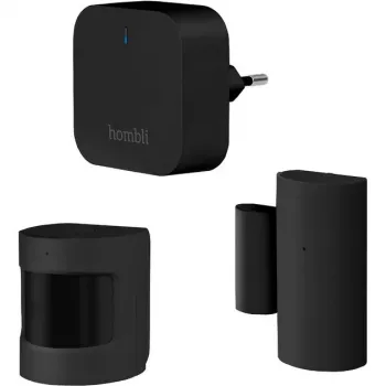 Rilevatore di movimento Hombli HBSP-0100 sensore a infrarossi passivo (PIR) wireless nero, angolo di rilevamento 120°, portata 8 m, a batteria