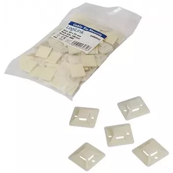 Supporto per fascette LogiLink KAB0042 beige ABS 100 pezzi