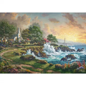 Thomas Kinkade Studios: Kleinod am Meer, puzzle 1000 pezzi