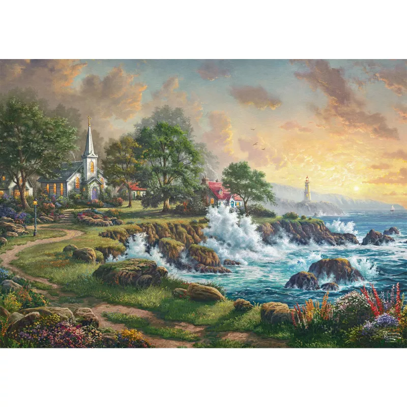 Thomas Kinkade Studios: Kleinod am Meer, puzzle 1000 pezzi