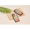 Custodia per smartphone Man and Wood per Samsung Galaxy Note 20 — fiore rosa su nero