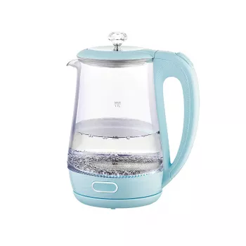 Maestro MR-052-BLUE bollitore elettrico in vetro, 1,7 l, 2200 W, blu