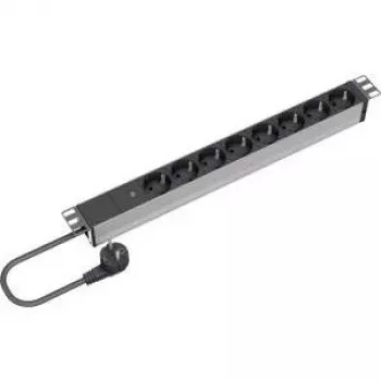 Distributore di corrente 2 uscite AC Bachmann 909.003 nero argento