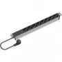 Distributore di corrente 2 uscite AC Bachmann 909.003 nero argento