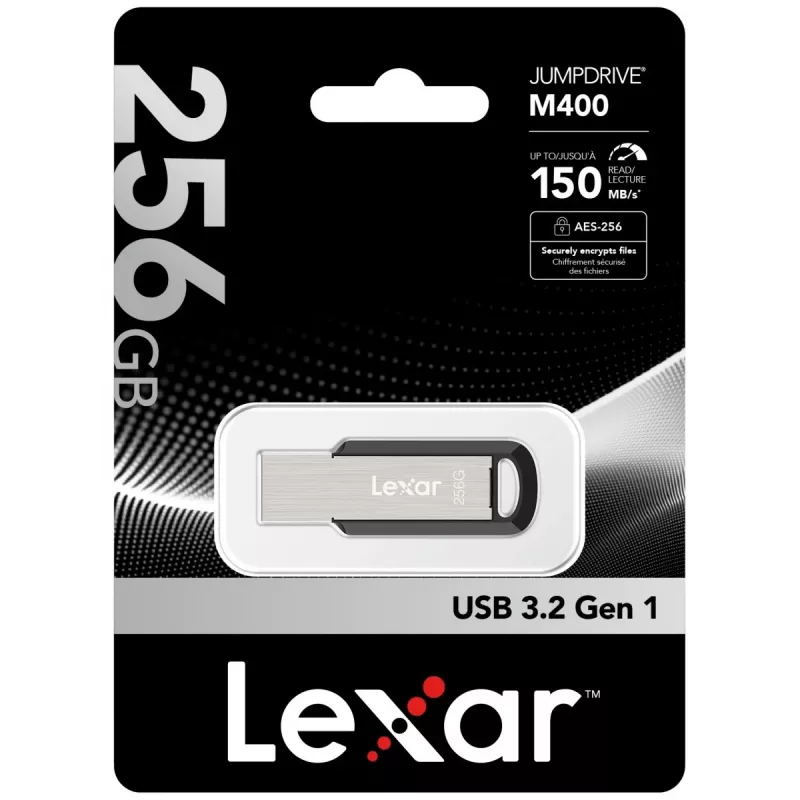 “Lexar JumpDrive M400” chiavetta USB 256 GB USB Type-A 3.2 Gen 1 (3.1 Gen 1) argento