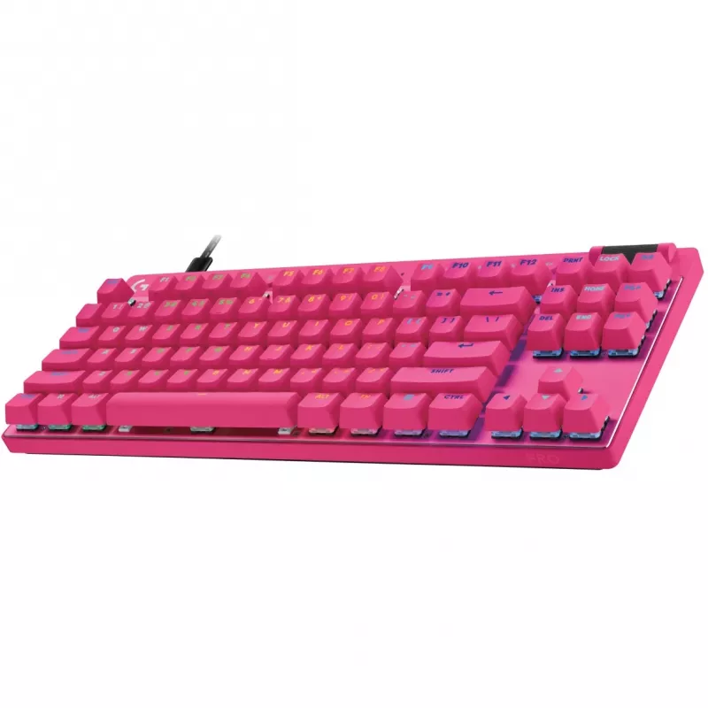 Tastiera Logitech G PRO X TKL RAPID Gaming USB QWERTY rosa tenkeyless