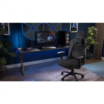 CORSAIR - TC100 RELAXED sedia da gaming (tessuto – grigio/nero)