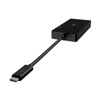 Linksys Belkin - Adattatore video - USB-C (M) a HD-15 (VGA), DVI-I, HDMI, DisplayPort (F) - supporto 4K - nero (AVC003BTBK)