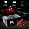 Caricabatterie QOLTEC 52514 — 12V/24V, 25A, per batterie AGM/GEL/SLA con display LCD