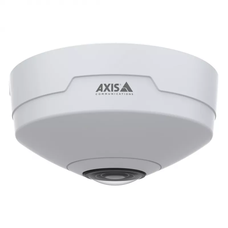 Axis M4327-P 02636-001 telecamera IP panoramica mini dome per interni, 6 MP, fisheye 180/360°, soffitto/parete, bianca