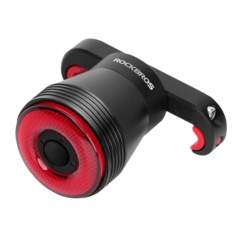 Rockbros Q5 Fanale posteriore nero per bici con sistema STOP intelligente