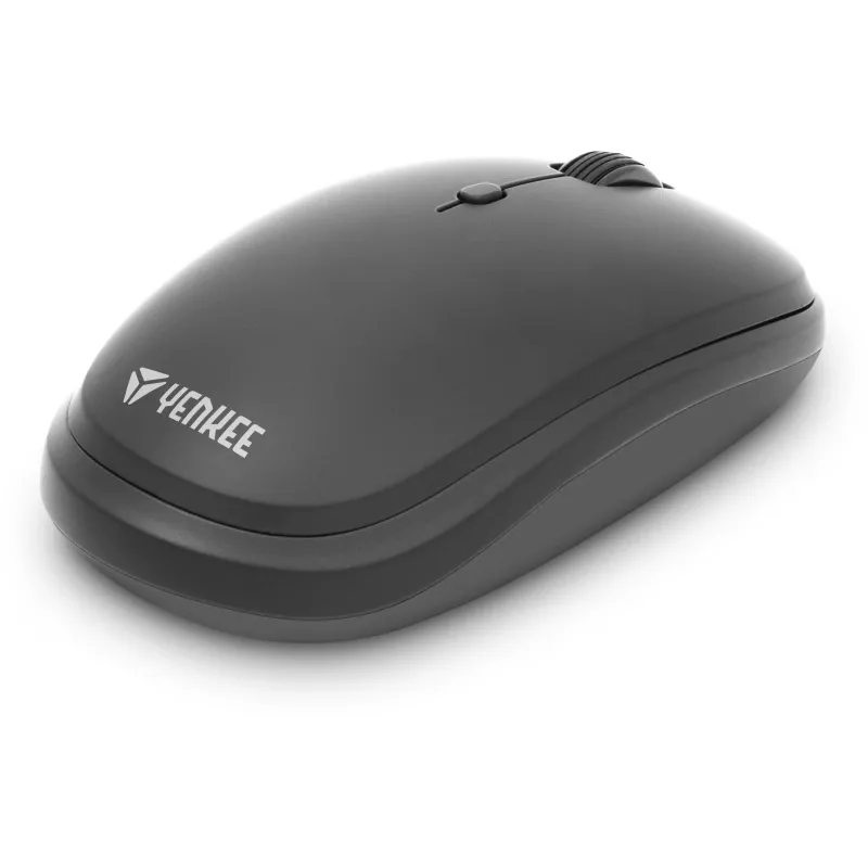 Set tastiera e mouse wireless YENKEE YKB 2008CS — 2,4 GHz USB, layout compatto
