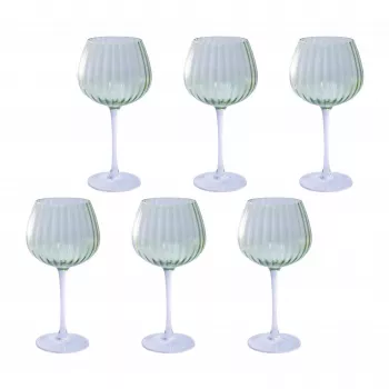 Set da 6 bicchieri Rose&Tulipani U20177611E84-Z, 460 ml ciascuno