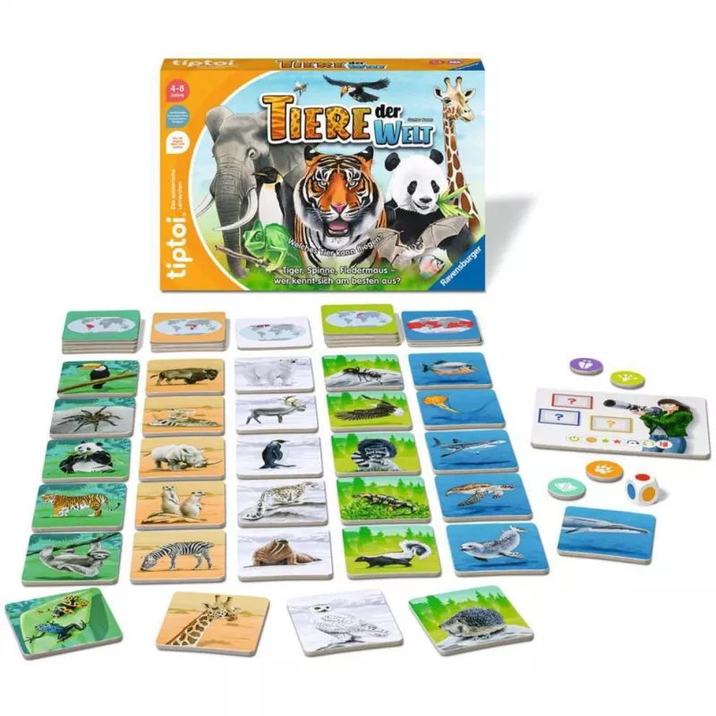 tiptoi Animali del mondo, gioco da tavolo