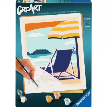 Set da pittura Ravensburger CreArt – Relax at the Beach (23897) set artistico
