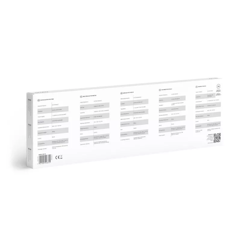 Savio KB-02 Tastiera Home/Office USB QWERTY nero