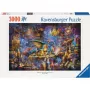 Puzzle Ravensburger 3000 pezzi — Drachenbibliothek, 3000 pezzi, marca Ravensburger