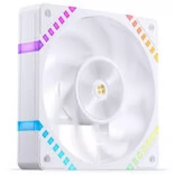 Ventola case 120 mm Jonsbo HF2-120 bianco — reverse blade, PWM, ARGB