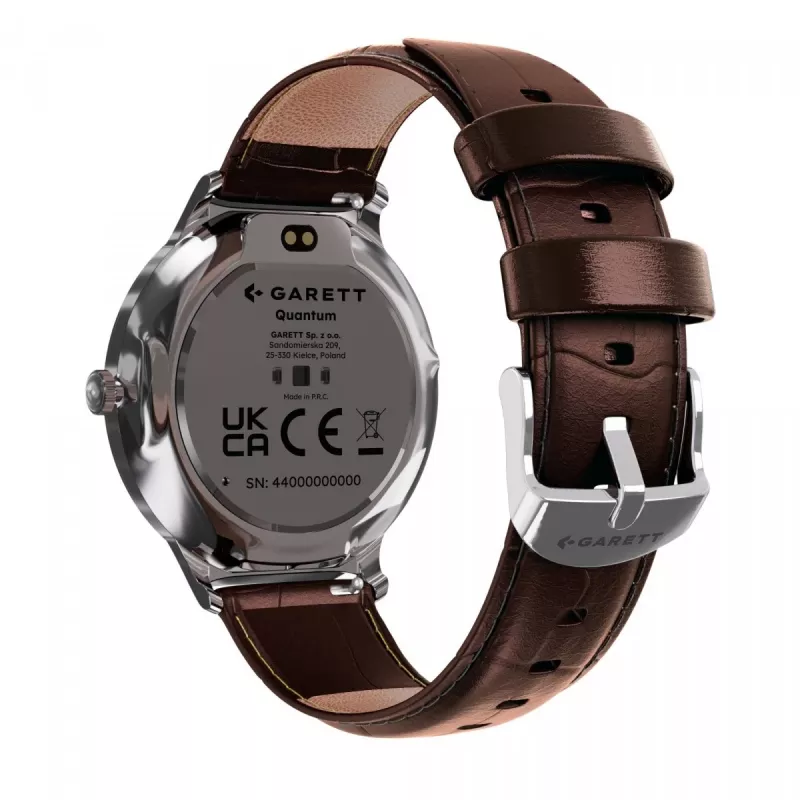 Smartwatch Garett Quantum — acciaio inox argento