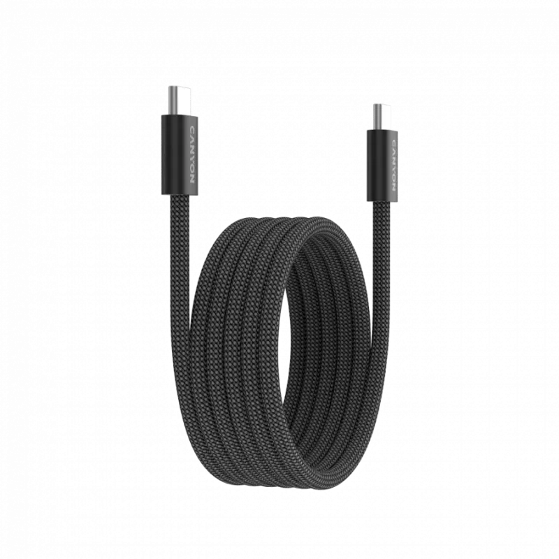 CANYON Cavo OnWire 60MG C-C 60W Magnetico Intrecciato 1m Nero