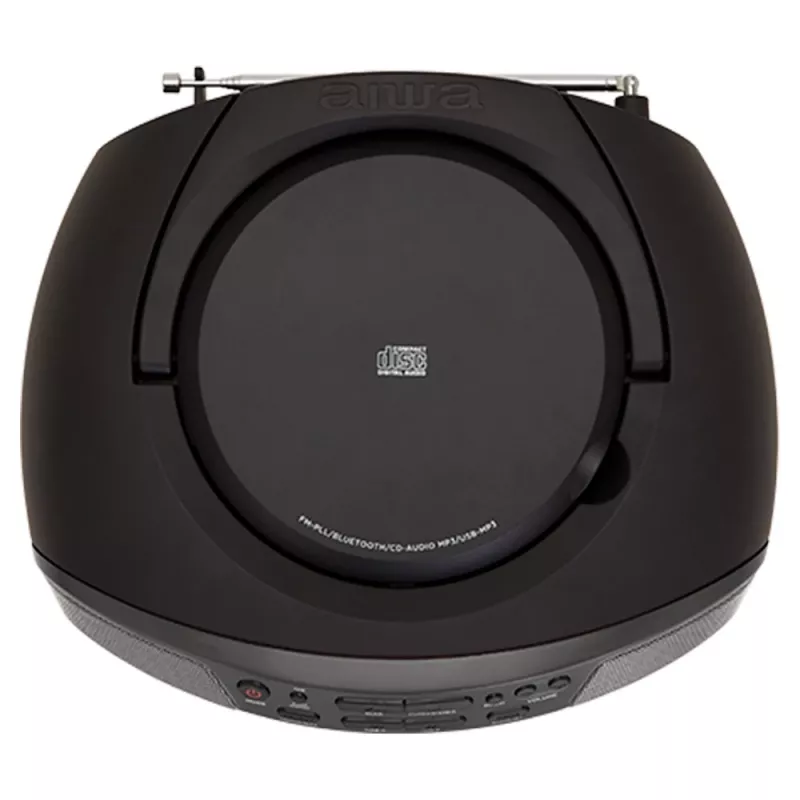 Microsistema audio Aiwa BBTU-400BK, lettore CD/MP3/FM-PLL/BT (nero)