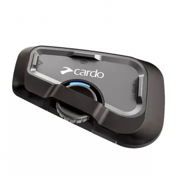 Intercom per moto Cardo FRC4X003 — 4 canali, portata 1200 m, tempo di conversazione 13 h, nero