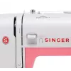 Singer Simple 3210 macchina da cucire automatica, elettromeccanica, 10 punti, asola in 4 passaggi, braccio libero, 85 W, bianca/rosa