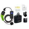 Caricabatterie mobile EV Qoltec regolabile 2in1 Type2 | 3.5kW | 230V | Wi-Fi | LCD | portatile | wallbox | 5m