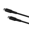Cavo FIXED in silicone liquido USB-C/USB-C, 0,5m, 60W, nero | Fixed