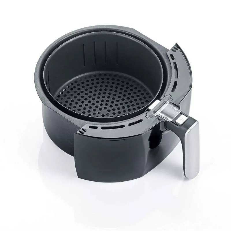 Severin 2430 Single 3,2 l stand-alone 1500 W friggitrice ad aria nero, acciaio inox