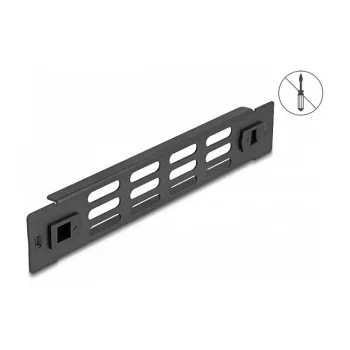 Copertura cieca ventilata DeLOCK pannello per armadio di rete 10 pollici 1U nero