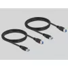 DeLOCK 11495 commutatore dati per computer 5 Gbit/s nero plastica