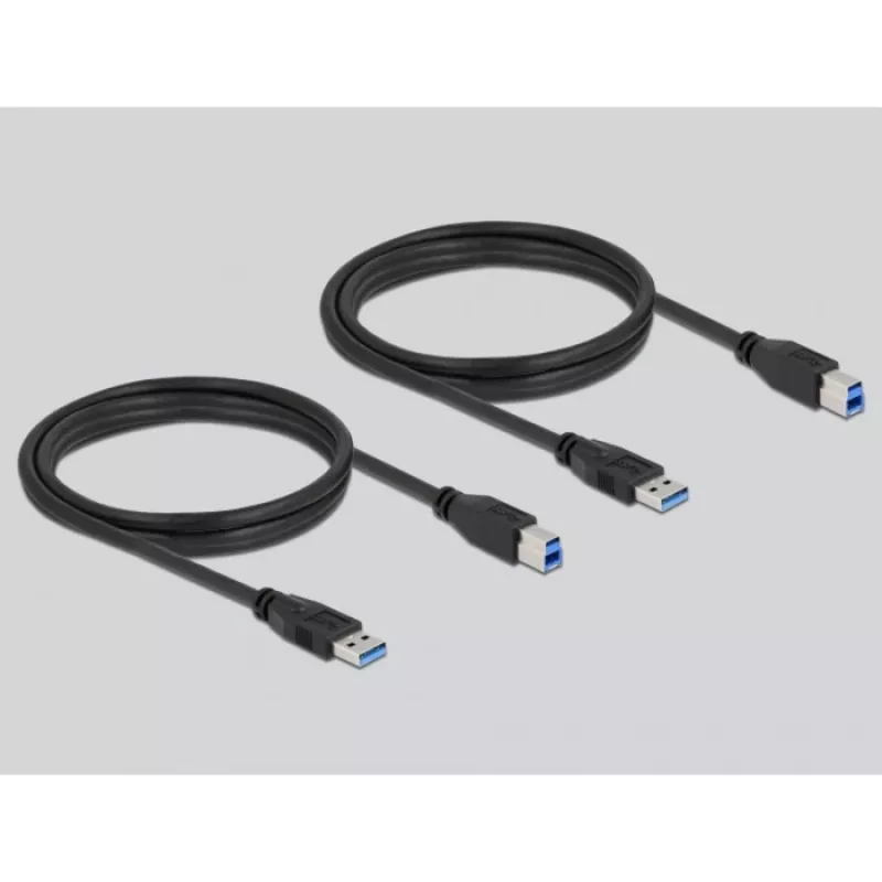DeLOCK 11495 commutatore dati per computer 5 Gbit/s nero plastica