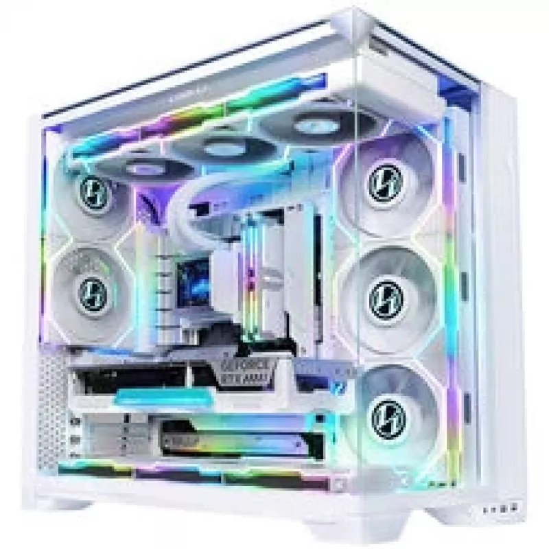 Lian Li O11 Vision Compact bundle case + HydroShift II LCD-S 360TL AiO - bianco