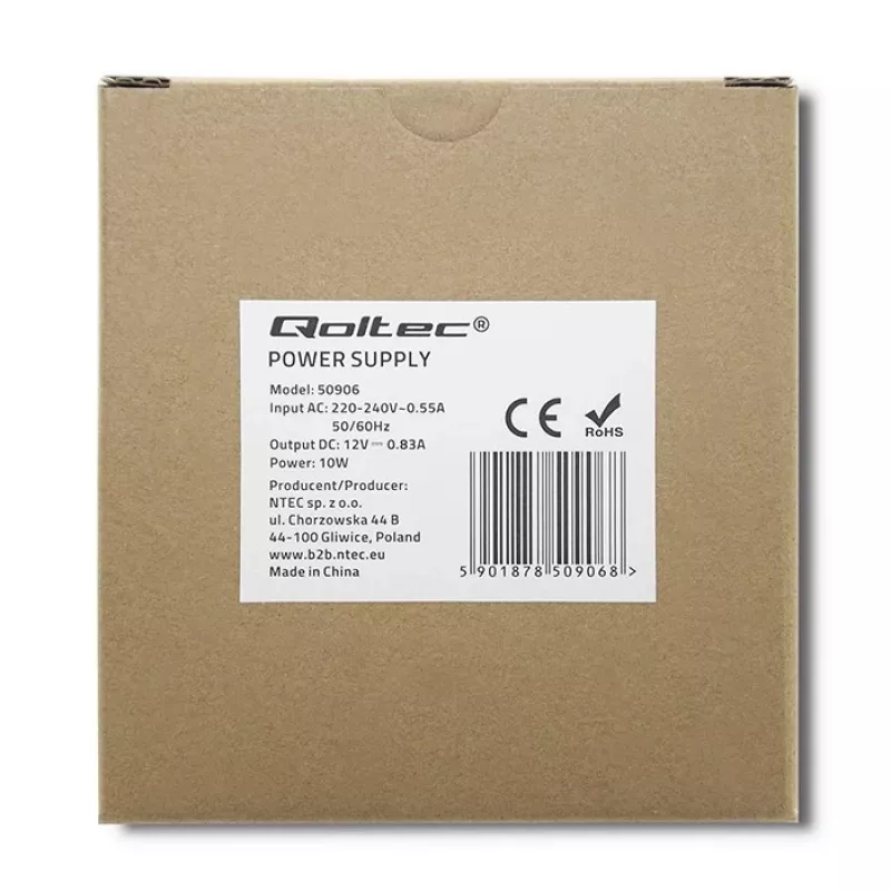 Alimentatore per guida DIN 10W, 12V, 0.83A, sottile