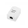 Scatola di connessione a parete RJ-45 bianca Lanberg OS6-0001-W