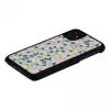 Custodia per cellulare man and wood per iPhone 11 — triangolo blu su nero, guscio rigido protettivo