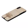 Custodia per smartphone Man and Wood per iPhone X/XS, legno di melo, nero