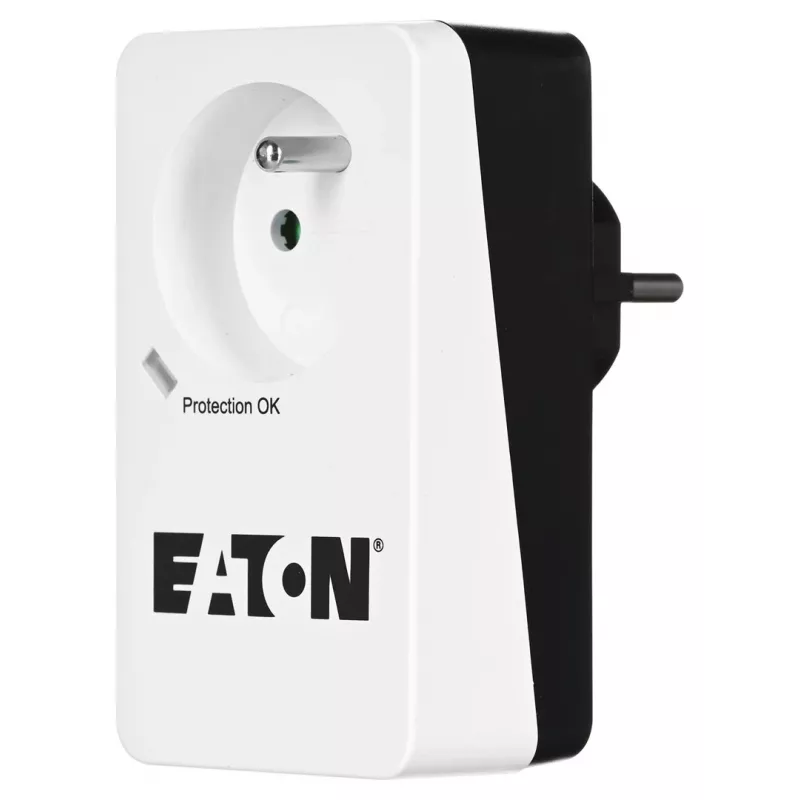 Box protezione da sovratensione Eaton Protection Box 1 FR — 1 presa Type-E, 220–250 V, 16 A, 4000 W, nero, compatto