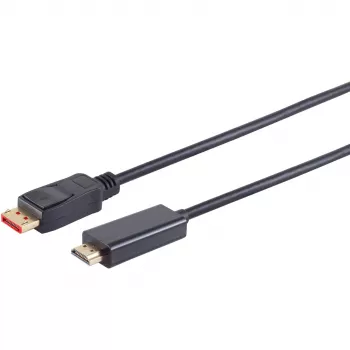 Adattatore cavo video S/CONN 10-71075 10 m DisplayPort HDMI Type-A nero